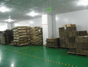 Packaging material warehouse.